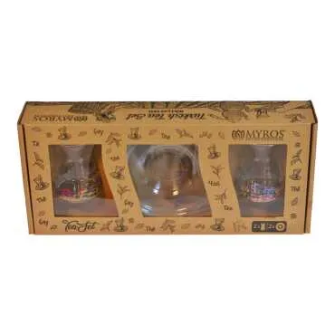 Wholesale Istanbul Themed Myros Lux Colorful Dual Tea Set - Standart - 3