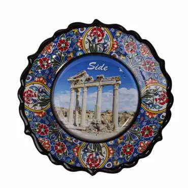 Toptan Side Temalı Myros 12 Cm Resi̇m Tabak - 13