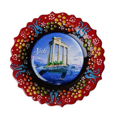 Toptan Side Temalı Myros 12 Cm Resi̇m Tabak - 15