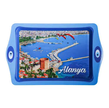 Wholesale Alanya Themed Mini Metal Tray 25x16 cm - 4