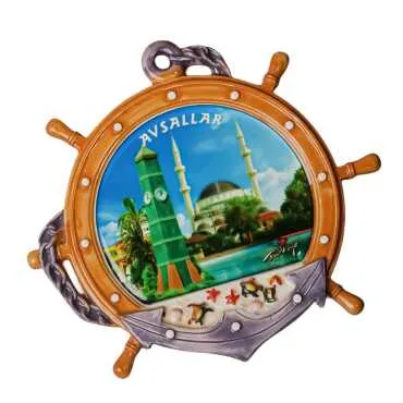 Alanya Themed Myros Ceramic Small Anchor Plate 20 cm - Standart - 2