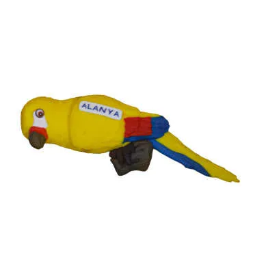 Alanya Themed Parrot Fimo Refrigerator Magnet - 5