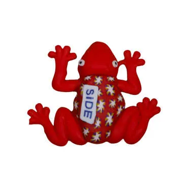 Side Themed Frog Fimo Refrigerator Magnet