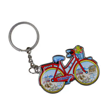 Türkiye Themed Bicycle Shaped Metal Keychain - Standart - 2