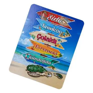 Side Bölgesi Temalı Kabartma Pvc Magnet 70*90 Mm - 5