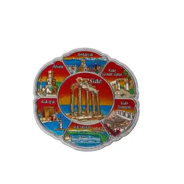 Side Themed Metallic Refrigerator Magnet 70mm - 5