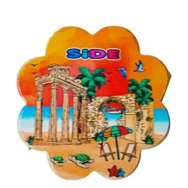 Side Temalı Uv Papatya Yöresel Bardakaltı 88 Mm
