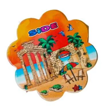 Side Themed UV Daisy Traditional Coaster 88 mm - 9