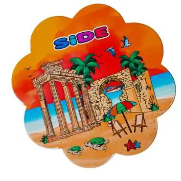 Side Themed Daisy Trivet Regional Name Design - Standart - 2