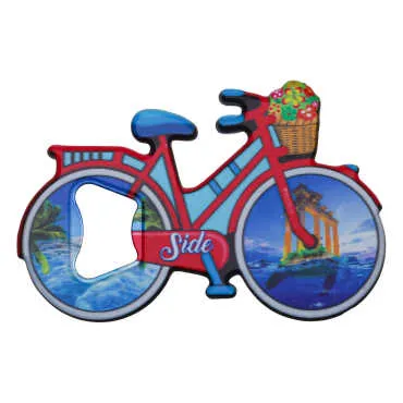 Side Themed UV Bicycle Bottle Opener