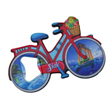 Side Themed UV Bicycle Bottle Opener - 7