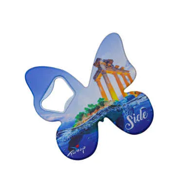 Side Themed UV Printed Butterfly Bottle Opener - 7