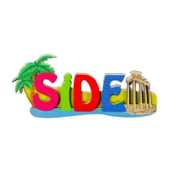 Side Themed Wooden Customised City Name Letter Souvenir Fridge Magnet - 4
