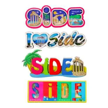 Side Themed Wooden Customised City Name Letter Souvenir Fridge Magnet - 3