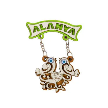 Alanya Themed Wooden Customised Souvenir Fridge Magnet - 4