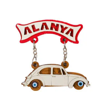 Alanya Themed Wooden Customised Souvenir Fridge Magnet - 5