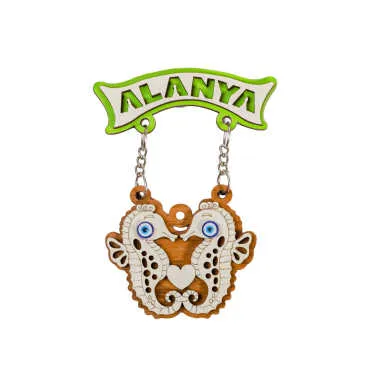 Alanya Themed Wooden Customised Souvenir Fridge Magnet - 8