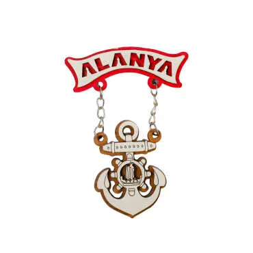 Alanya Themed Wooden Customised Souvenir Fridge Magnet - 10