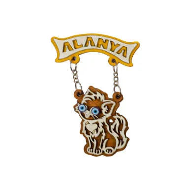 Alanya Themed Wooden Customised Souvenir Fridge Magnet - 9