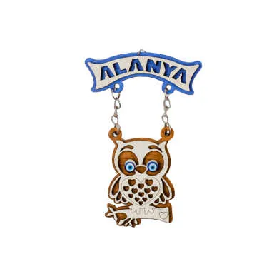 Alanya Themed Wooden Customised Souvenir Fridge Magnet - 11