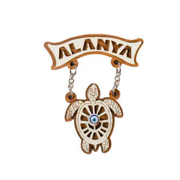 Alanya Themed Wooden Customised Souvenir Fridge Magnet - 13