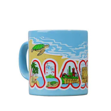 Wholesale Alanya Themed Ceramic Traditional Mug T 82*90 mm - 4
