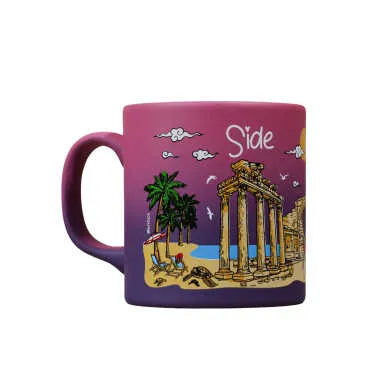 Side Themed Customised Serigraphy Printed Ceramic Mug 82x90 mm - 7