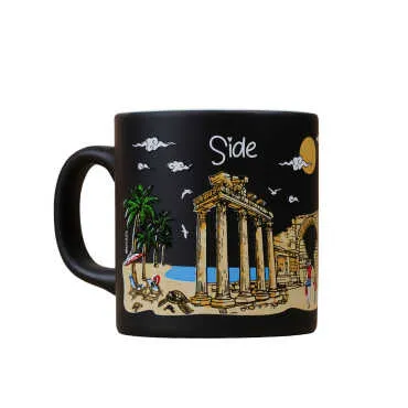 Side Themed Customised Serigraphy Printed Ceramic Mug 82x90 mm - 10
