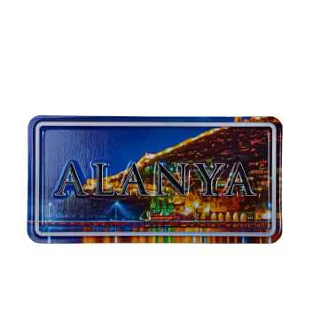 Alanya Themed Embossed Pvc Oppression Fridge Magnet - 10