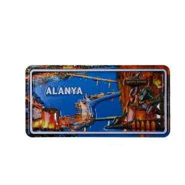 Alanya Themed Embossed Pvc Oppression Fridge Magnet - 13