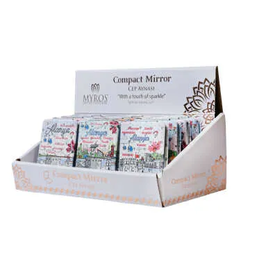 Wholesale Alanya Themed Myros Rectangle PU Mirror - Standart - 2