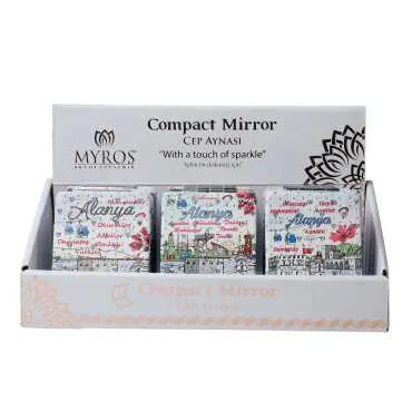 Wholesale Alanya Themed Myros Rectangle PU Mirror - Standart - 3