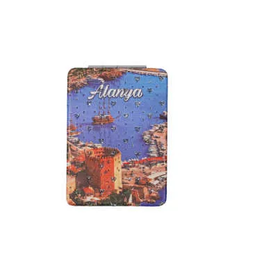 Wholesale Alanya Themed Myros Rectangle PU Mirror - Standart - 5