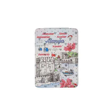 Wholesale Alanya Themed Myros Rectangle PU Mirror - Standart - 7