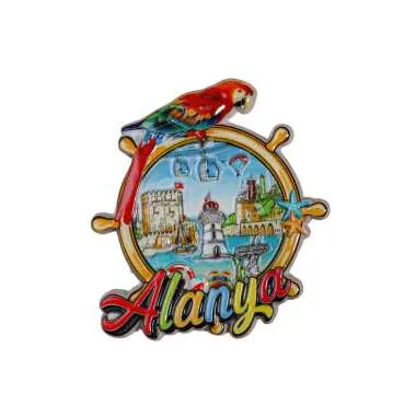 Toptan Alanya Temalı Polyester Magnet - 4