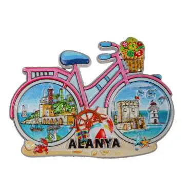 Toptan Alanya Temalı Polyester Magnet - 5