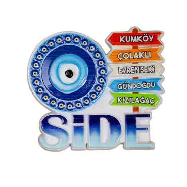Side Themed Polyester Printed Fridge Magnet