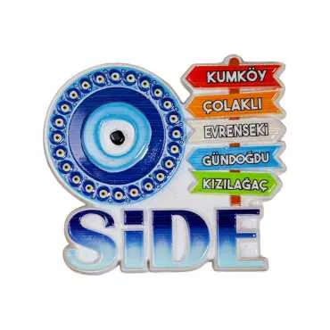 Side Themed Polyester Printed Fridge Magnet - 5