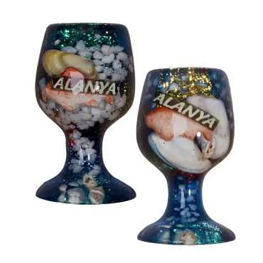 Alanya Themed Transparent Polyester Photo Fridge Magnet - 23