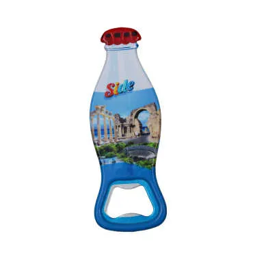 Side Themed Customised Uv Printed Coca Cola Bottle Shape Plastic Base Bottle Opener 42x120 mm - Standart - 5