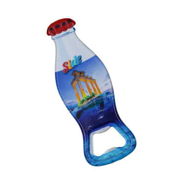 Side Themed Customised Uv Printed Coca Cola Bottle Shape Plastic Base Bottle Opener 42x120 mm - Standart - 2