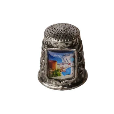 Alanya Themed Myros Metal Square Thimble 20x25 mm - 8