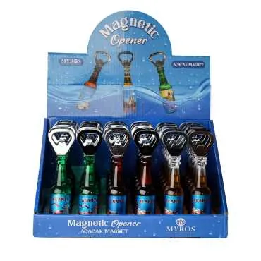 Alanya Themed Metallic Bottle Opener Refrigerator Magnet