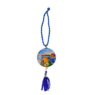 Alanya Themed Myros Metal Car Ornament