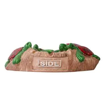 Side Themed Plaster Ashtray with Four Turtles