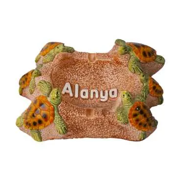 Alanya Themed Plaster Turtle Ashtray