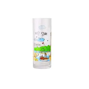 Side Themed Myros Printed Rakı Glass