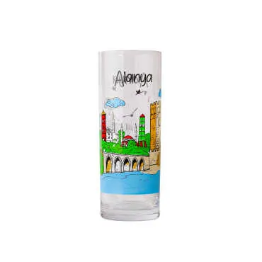 Alanya Temalı İkili Rakı Bardağı Seti - Standart - 2