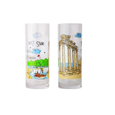 Side Temalı İkili Rakı Bardağı Seti - Standart - 2