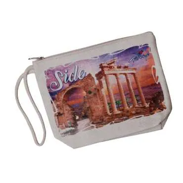 Side Themed Digital Print Canvas Wallet 145x20 cm - 5